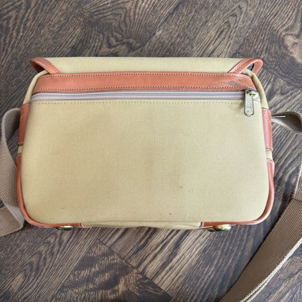Vintage Billingham Series 3 Shoulder Camera Bag Khaki Canvas Leather Messenger